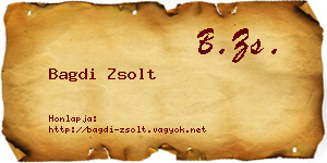 Bagdi Zsolt névjegykártya